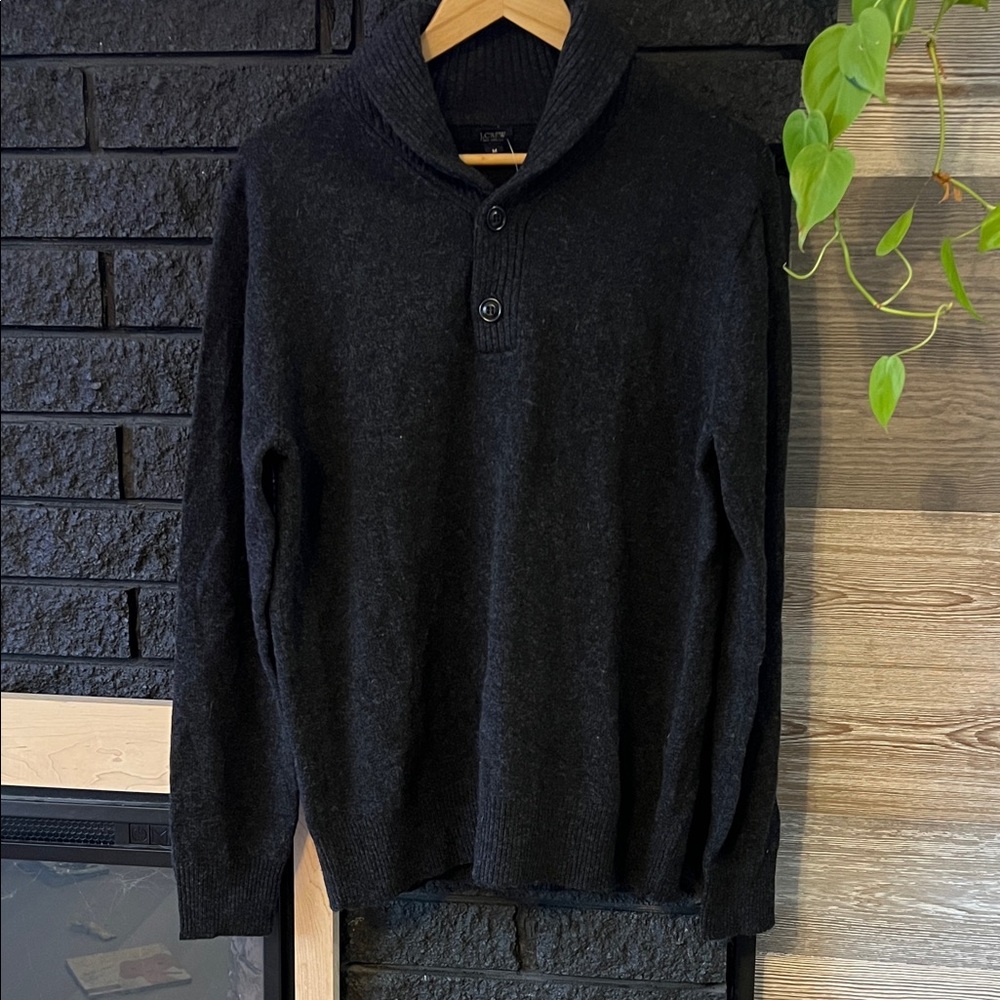 J.Crew 100% lambswool cowl sweater